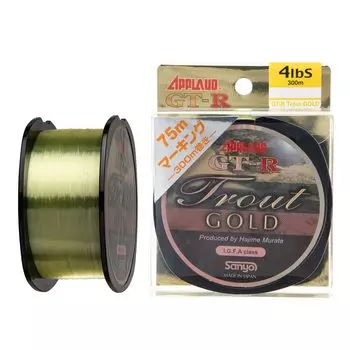 Sanyo Nylon Nylon Line Applied Trout Gold 300m 6lb Champagne Gold GT-R 1.25