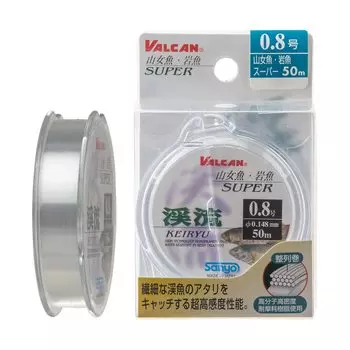Sanyo Nylon Nylon Line Vulcan Super Keiryu 50m Natural Clear No. 0.4