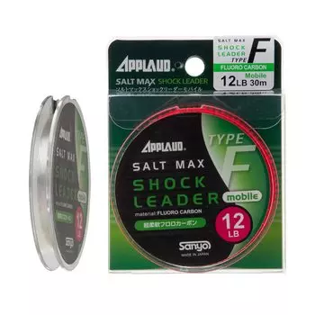 Sanyo Nylon Shock Leader Applied Salt Max Shock Leader Mobile Type F Fluorocarbon 30m 16lb Clear чистый