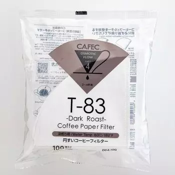 SANYO SANGYO CAFEC CAFEC DC4100 Темный обжаренный бумажный фильтр для кофе в форме конуса по степени обжарки от 2 до 4 Белый ORIGAMI Dripper размер M также СДЕЛАНО В ЯПОНИИ 100