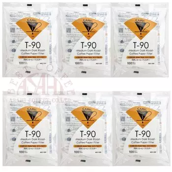 SANYO SANGYO CAFEC For medium to paper coffee filters by roast level 1 to 2 white ORIGAMI Dripper S size also MADE IN JAPAN 100 100 pieces x 6 MC1-100
