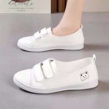 sapatos femininas женские симпатичные белые лакированные туфли из кожи с круглым носком, нескользящие, для школы, женские классные черные туфли для отдыха ba377 35