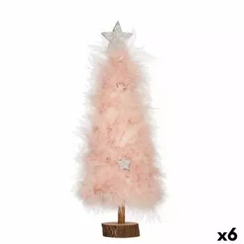 Sapin De Nol Rose Bois Plastique 9 X 34 X 9 Cm (6 Units) TU