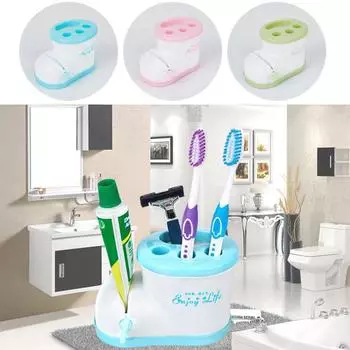 Сапоги, держатель для зубных щеток, выдавливание зубной пасты, держатель для бритвы, ручка, кухонные аксессуары для ванной комнаты синий