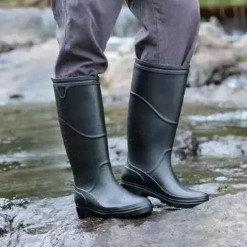 Сапоги для мужчин, черные, износостойкие, мужские, водонепроницаемые, ПВХ, в продаже, галоши, City Gum Garden, оригинальные резиновые сапоги 2024 года для рыбалки 39