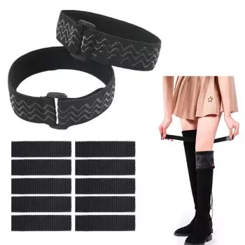 сапоги для предотвращения падения Высокий ремень для высоких ботинок предотвращает скольжение регулируемые [RICISUNG] Сапоги до колена [Комплект 2], противоскользящие сапоги,