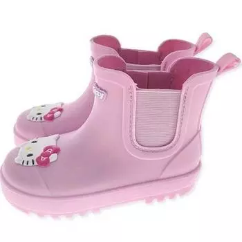 Сапоги из ПВХ со складками Hello Kitty от Sanrio Girls MBHKB10008, популярный персонаж в Корее