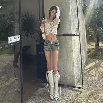 Сапоги на остром каблуке с заклепками, женские сапоги на высоком каблуке с заклепками, высокие сапоги до колена с застежкой-молнией сбоку 35 белый