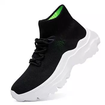 Сапоги-трубы Чулки Белые мужские теннисные туфли с высоким верхом Красные высокие сапоги Кроссовки Спортивные VIP Школьные ботинки Самые продаваемые 35