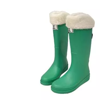 Сапоги унисекс из непромокаемой ткани с индивидуальным печатным спортивным логотипом, оптовая продажа, высокое качество, технологическое производство, водонепроницаемая резина, все осень-зима 40-41Foot length(240mm) зелёный