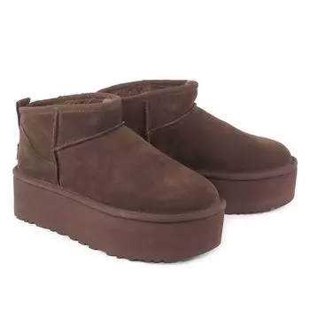 Сапоги W Classic Ultra Mini Platform Shearling Boots Brown 1135092 BCDR W CLASSIC ULTRA MINI PLATFORM BURNT CEDAR 8 [Ugg] Женские [Товар]