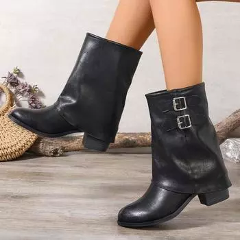 Сапоги в стиле ретро, высокие сапоги до колен, женская мода, женские длинные сапоги в стиле рыцарь, осенне-зимняя обувь, сапоги в стиле рыцарь 36