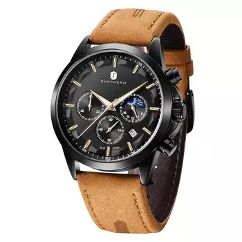 SAPPHERO часы мужские Kuo arts Movement часы мужские аналоговые часы водонепроницаемые 100M Kaju спортивные дизайнерские часы элегантные подарки для мужчин