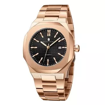 [SAPPHERO] Мужские кварцевые часы с японским механизмом, водонепроницаемые наручные часы из нержавеющей стали 10ATM, ремешок для часов 19 мм, круглые, роскошные и