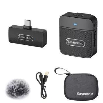 Saramonic BLINK100 B5 беспроводной микрофон штыревой микрофон 50M передача двухканальный шум автоматический ультра мини 10 часов непрерывной работы совместим с