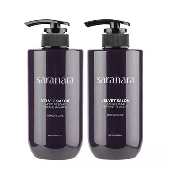 SARANARA Velvet Salon Moisture Bomb Парфюмированный шампунь и уход для интенсивного ухода Shampoo X 1 PCS