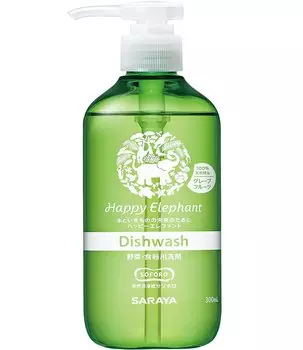 Saraya Happy Elephant Detergent Grapefruit Vegetable/Dishwashing