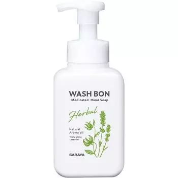 SARAYA Washbon WASH BON Main body large 500mL (Quasi-drug) Other foam type Hand Soap Take an appropriate amount in your hands, wash your hands thoroug