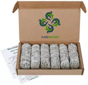 Sarimoire White Sage Smudge Stick inch Sage Bundle Sage Stick Smudge Stick Smudge Kit Refill - 6-4 -