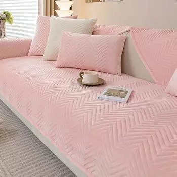 Саржевые плюшевые чехлы на диваны, детские коврики для домашних животных, диваны, полотенца, противоскользящая защита для дивана, чехол, съемный диван, одеяло для гостиной 70x70cm 1pcs