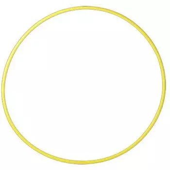 Инвентарь для художественной гимнастики SASAKI, стандартный обруч, лимонно-желтый, диаметр 80 см, M13 лимонно-желтый