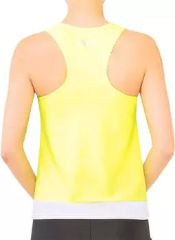 SASAKI Rhythmic Gymnastics Practice Y Back Top Cup 7048 Флуоресцентный желтый x Белый JL (Свободный покрой/с карманом)