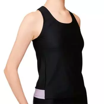SASAKI Rhythmic Gymnastics Practice Y Back Top Cup B x LD x L 7048 (Loose FIT/With Pocket) (Black Lavender)