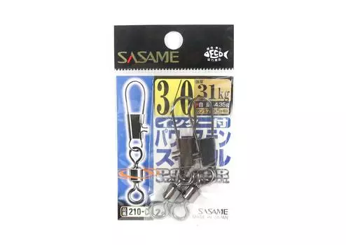Sasame 210-C Power Stain Snap Swing Smooth Spin Black Размер 3/0 (1256) округ Колумбия