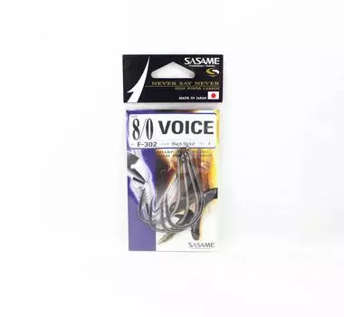Sasame F-302 Voice крючок с прямым цевьем 8/0 (4422)