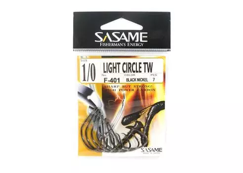 Sasame F-401 Легкий круг TW Крючок для приманки Размер 1/0 (4539)