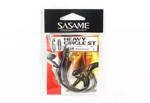 Sasame F-414 Heavy Circle ST Крючок для приманки Размер 6/0 (9473)