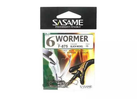 Sasame F-875 Червячный крючок для приманки Размер 6 (6749)