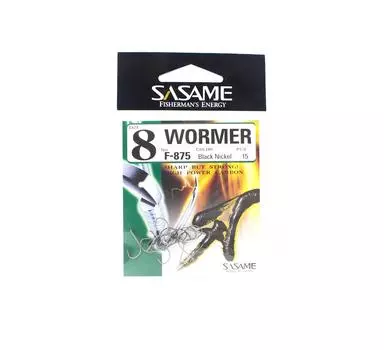 Sasame F-875 Крючок для приманки для червей Размер 8 (6725)