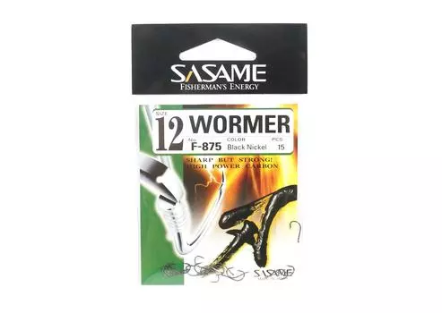 Sasame F-875 Wormer Приманка Крючок Размер 12 (6688)