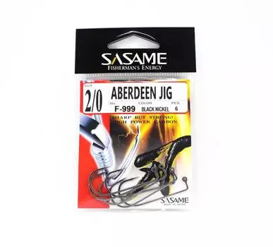 Sasame F-999 Aberdeen Джиг Крючок Размер 2/0 (7356)