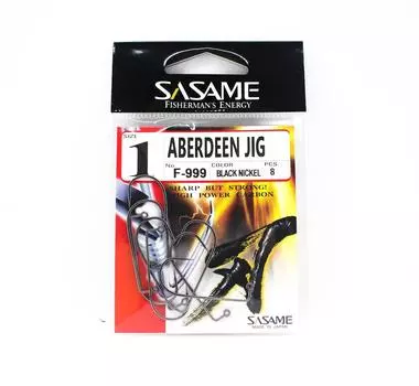 Sasame F-999 Абердинский джиг-крючок Размер 1 (7332)