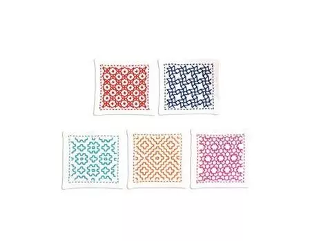 Sashiko kit 5 coasters SK-293