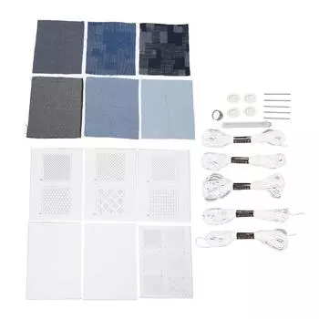 Sashiko Kit Водорастворимый портативный многофункциональный набор для ручной вышивки для начинающих