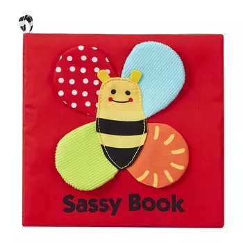 SASSY Fluffy Fabric Picture Book Bee Character Toy Educational Toy for Babies and Infants TYSA80962