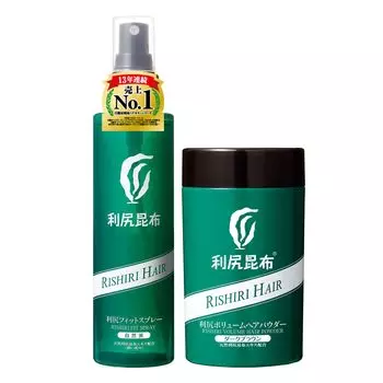 Sastty Hair Volume Rishiri Пудра для объема волос 30 г Rishiri Fit Spray 150 мл [Уход за истонченными волосами] (черный) &