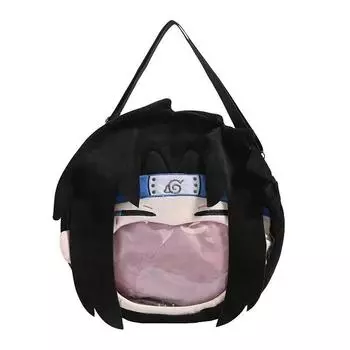 Sasuke Uchiha Naruto Plush Backpack With Large Capacity For Daily Use Teen Gift