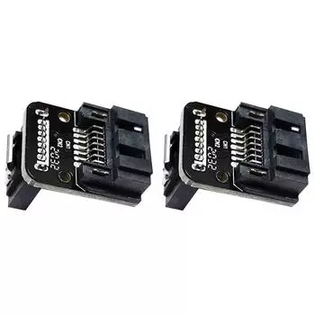 SATA 7-контактный женский на 7-контактный мужской адаптер 6 Гбит/с конвертер (Обратное направление)