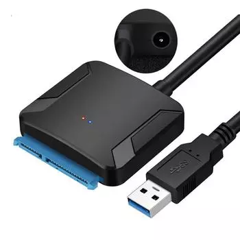 SATA к USB 3.0 2,5/3,5 HDD SSD Жесткий диск Конвертер Кабель Линейный адаптер чёрный