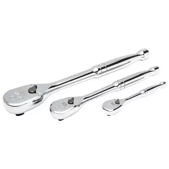 SATA Ratchet Handle ST13975 3-Piece Set, 120XP, 12.7mm Drive, 9.5mm Drive, 6.35mm Drive,