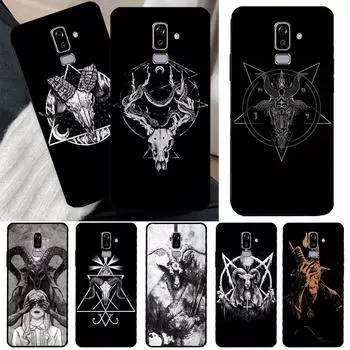 Сатанинский страшный чехол для телефона с черепом для Samsung Galaxy J6 J4 Plus A6 A7 A8 A9 J8 2018 A3 A5 J1 2016 J3 J7 J5 2017 A6 2018