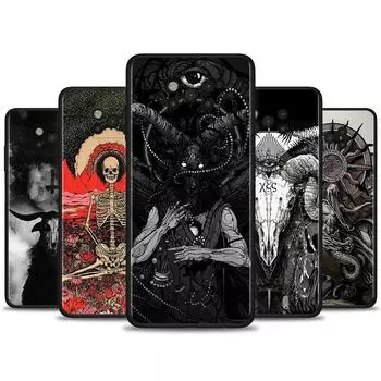 Сатанинский страшный череп для Xiaomi Poco X3 NFC M3 Pro F3 X3 GT F1, чехол для MI Note 10 Pro, чехол Caso для Xiaomi CC9 Pro A3 A2 Lite Mi CC9