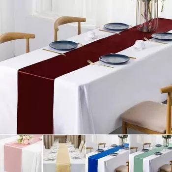 Сатиновая дорожка для стола 108 x 12 дюймов, несминаемая дорожка для стола, однотонная дорожка для свадьбы, дня рождения, банкета, обеденного стола, декора светло-зеленый