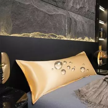 Сатиновая водонепроницаемая наволочка для подушки-обнимашки с застежкой-конвертом, длинные наволочки, мягкая и дышащая наволочка для подушки-обнимашки, подарок для спящих 48x120cm