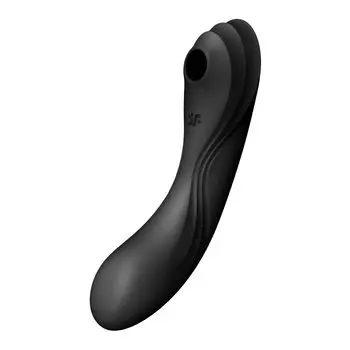 Satisfyer Curvy Trinity 4 Black Satisfyer Curvy Trinity 4 Black Вибратор для точки G Вибратор для точки G Электрический массажер Ротор 3 в 1 Клитор G Точка G Средняя