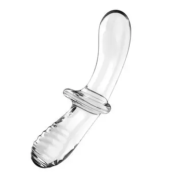Satisfyer Double Crystal glass dildo 2 types of stimulation Cold and hot OK G spot Anal Frictionless Made of high heat resistant borosilicate glass